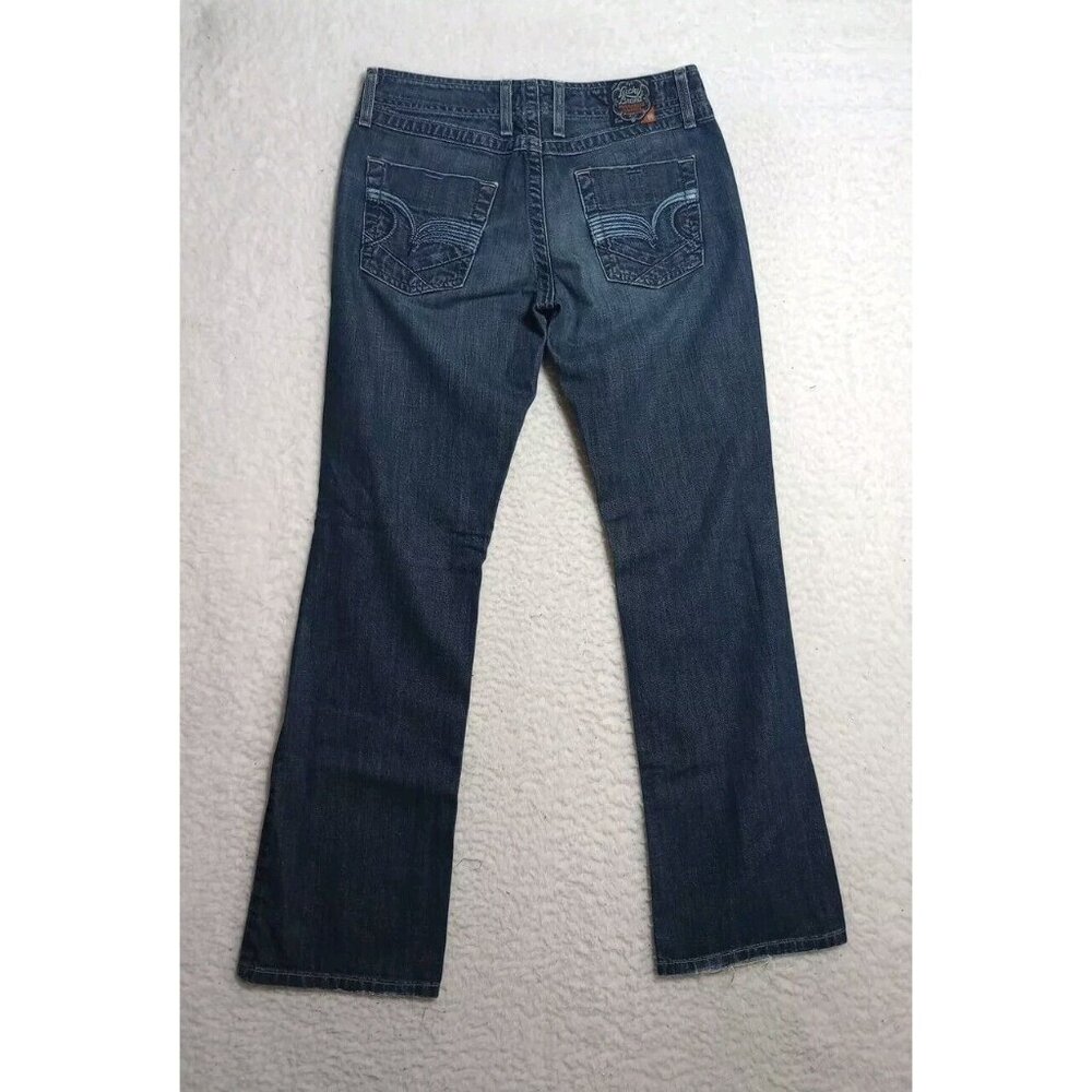 Lucky Brand Too Tough Dungarees Too Die Women's Jeans Size 4/27 Dark Wash